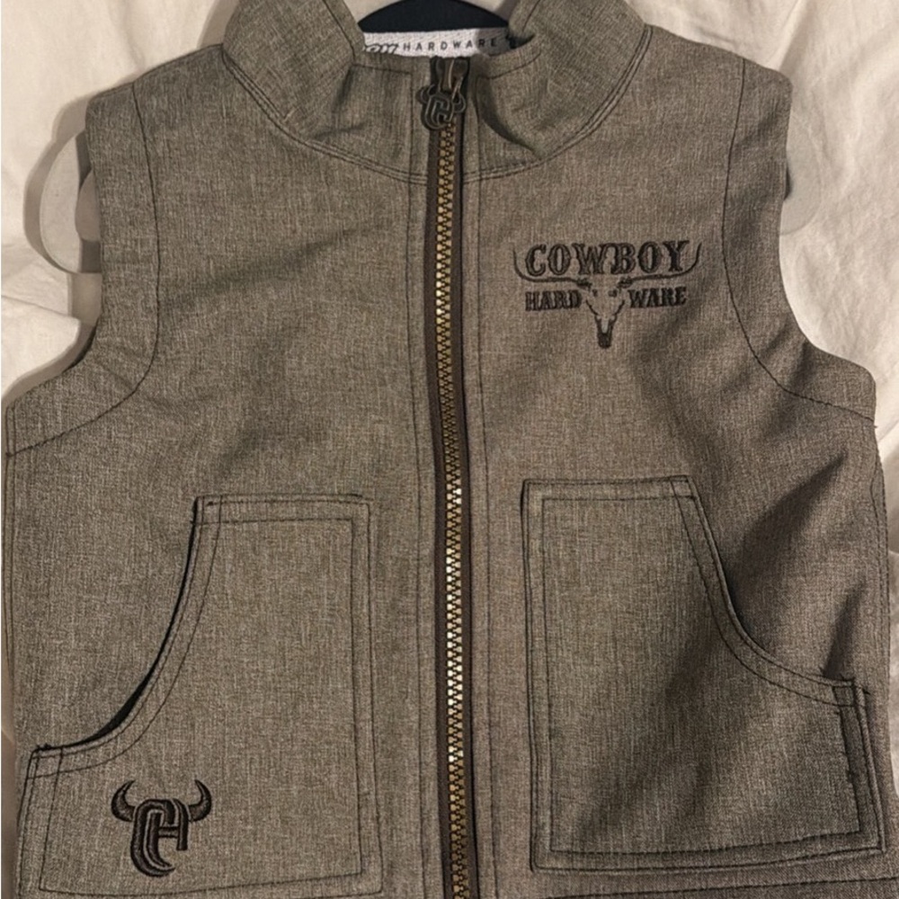 Cowboy Hardware Kids Gray Vest